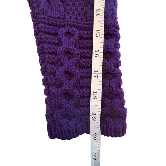 ARAN CRAFTS Hooded Long Cardigan Sweater S - Picture 11 of 14